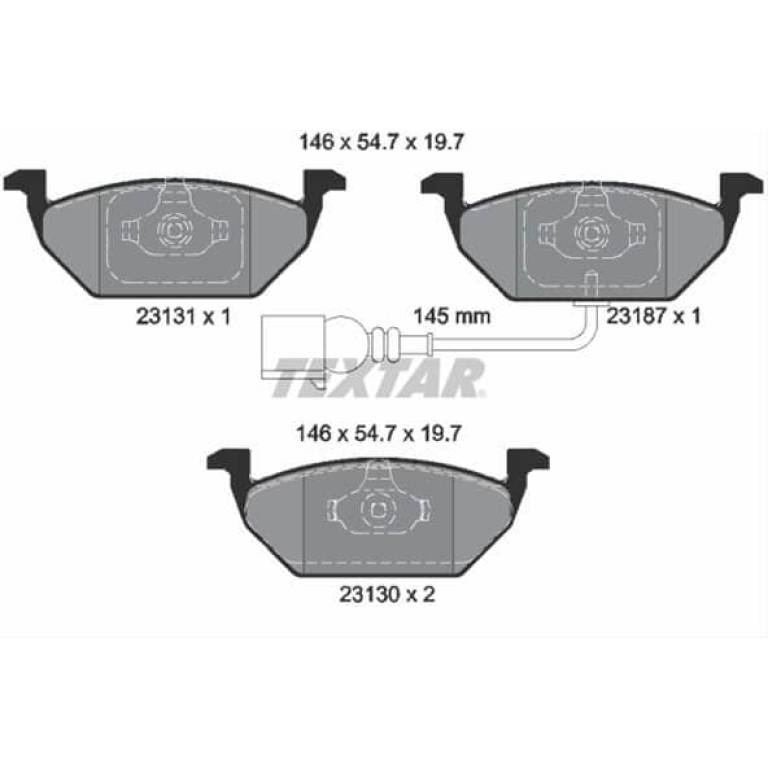 Placute Frana Textar 2313101